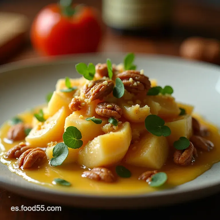 La Joya De Oto&ntilde;o Ensalada Sublime De Membrillo Queso De Cabra Y Nueces Caramelizadas presentation