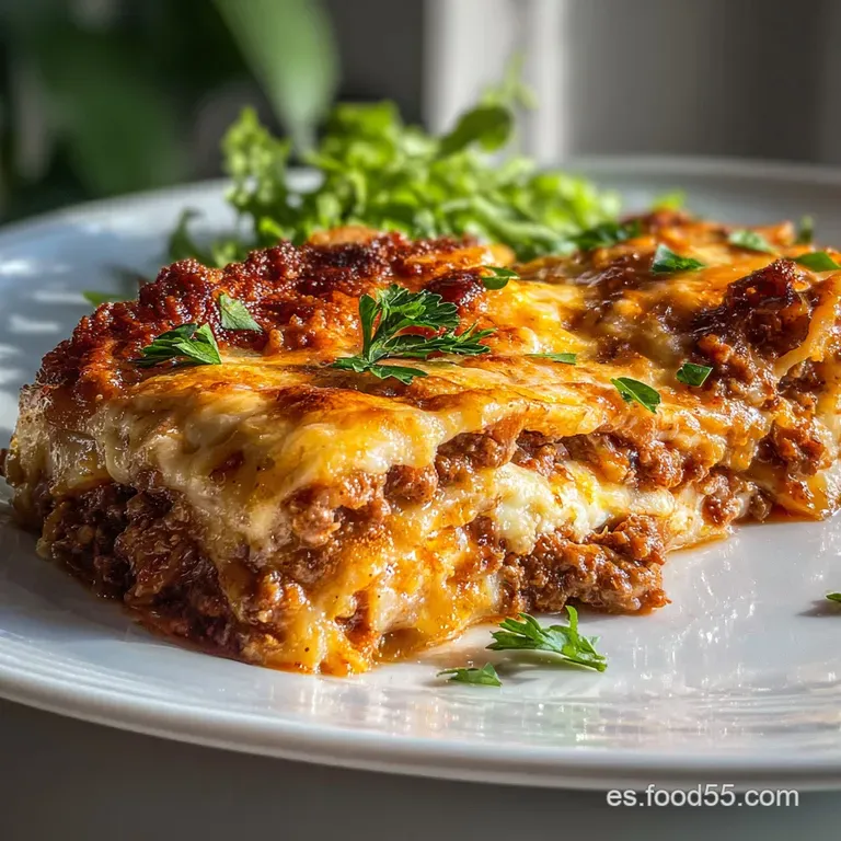 Lasa&ntilde;a de Carne Casero con Bechamel