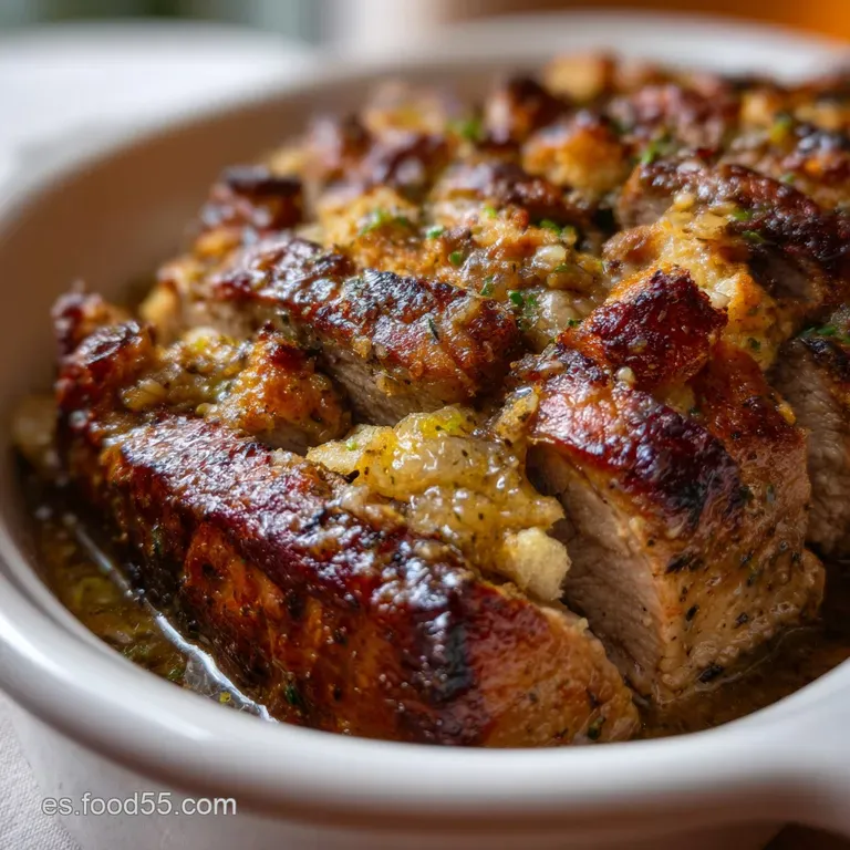 Cena De Nochebuena: Lomo Relleno De Fiesta presentation