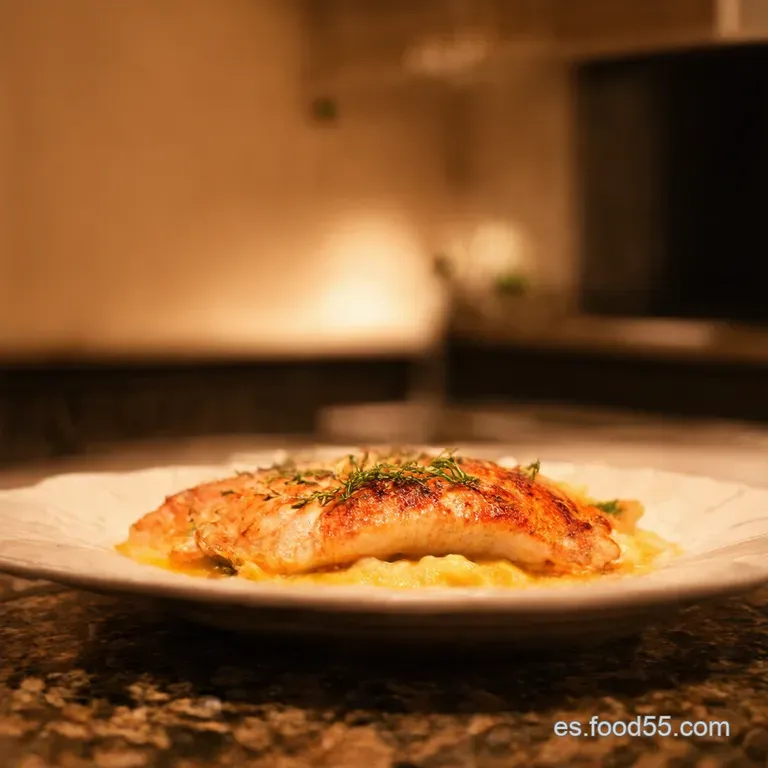 Lubina Al Horno a La Espa&ntilde;ola: Receta F&aacute;cil Y Deliciosa presentation