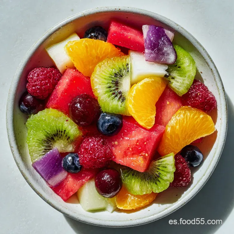 Macedonia de Frutas: Frescura y Color