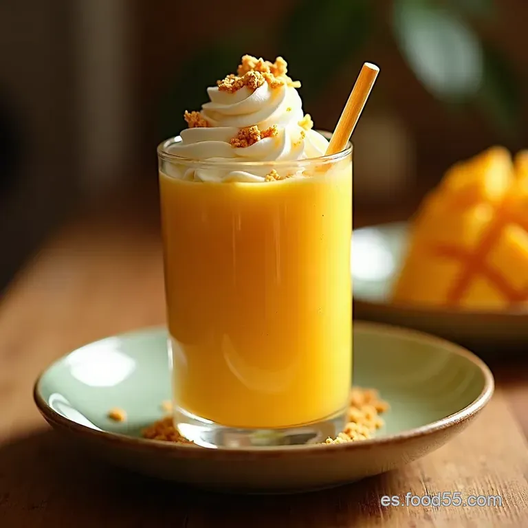 Mango Float El Postre Filipino Refrescante Y F&aacute;cil presentation