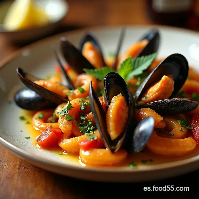 Mejillones a La Marinera De Rechupete presentation