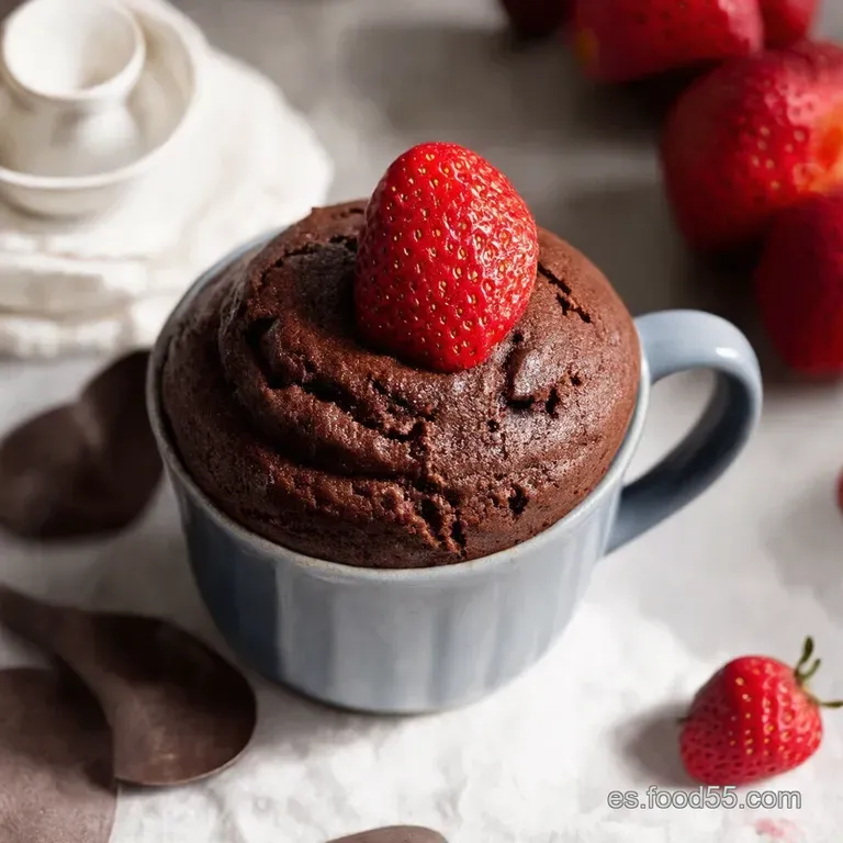 Mini Tartitas de Chocolate y Fresa al Microondas