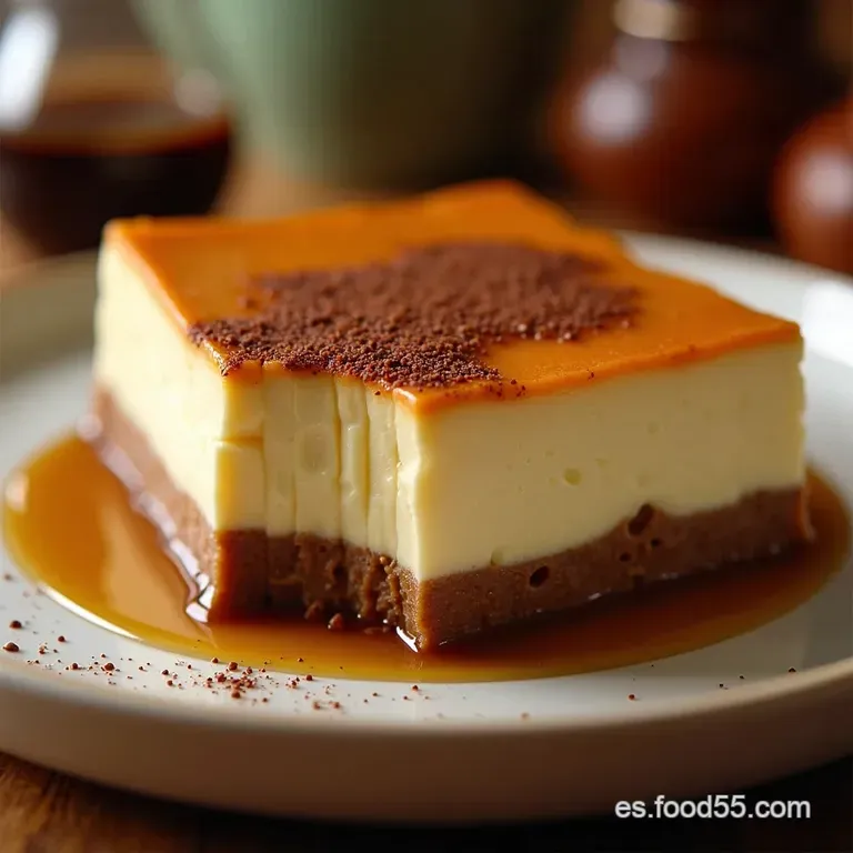 Mousse De Moca Cremoso Con Chocolate presentation