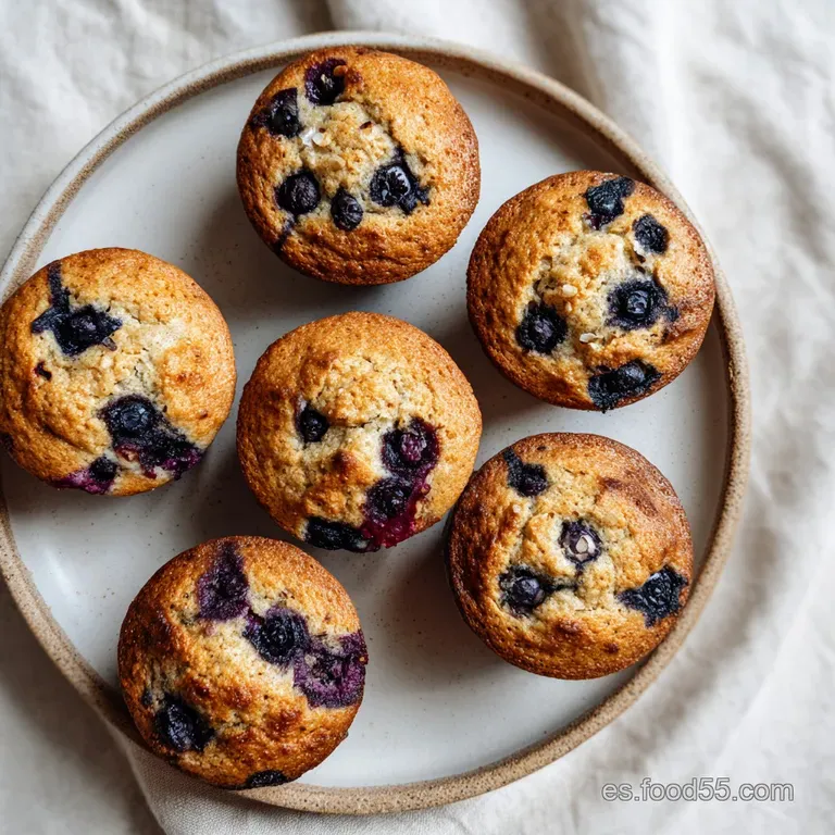 Muffin de Avena con Ar&aacute;ndanos y Yogur