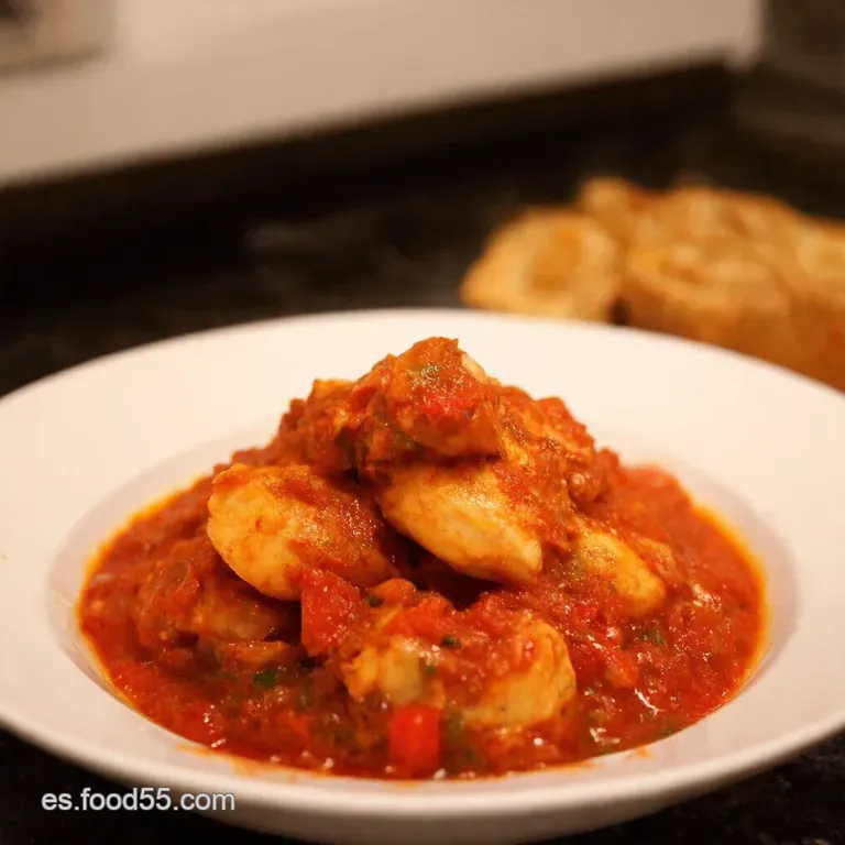 Muslitos De Pollo En Salsa Espa&ntilde;ola Cl&aacute;sica presentation