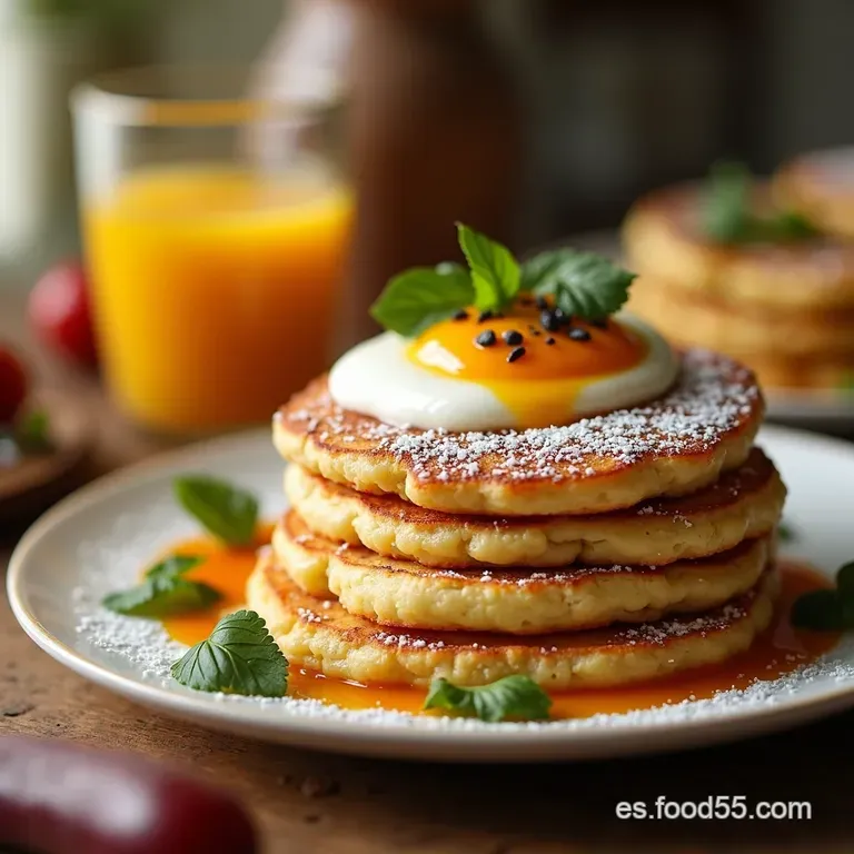 Panqueques De Avena Y Yogur Un Desayuno Campe&oacute;n presentation