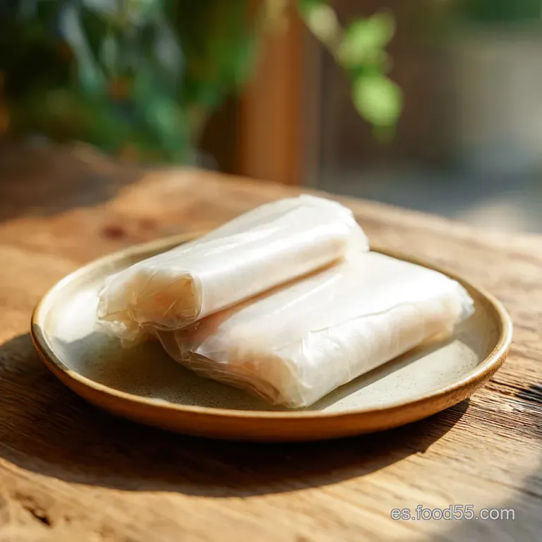 Receta de Papel de Arroz Casero: L&aacute;minas El&aacute;sticas