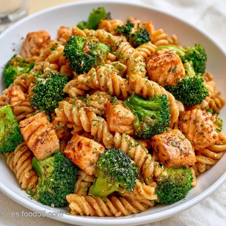 Pasta Con Salmón Y Brócoli Saludable