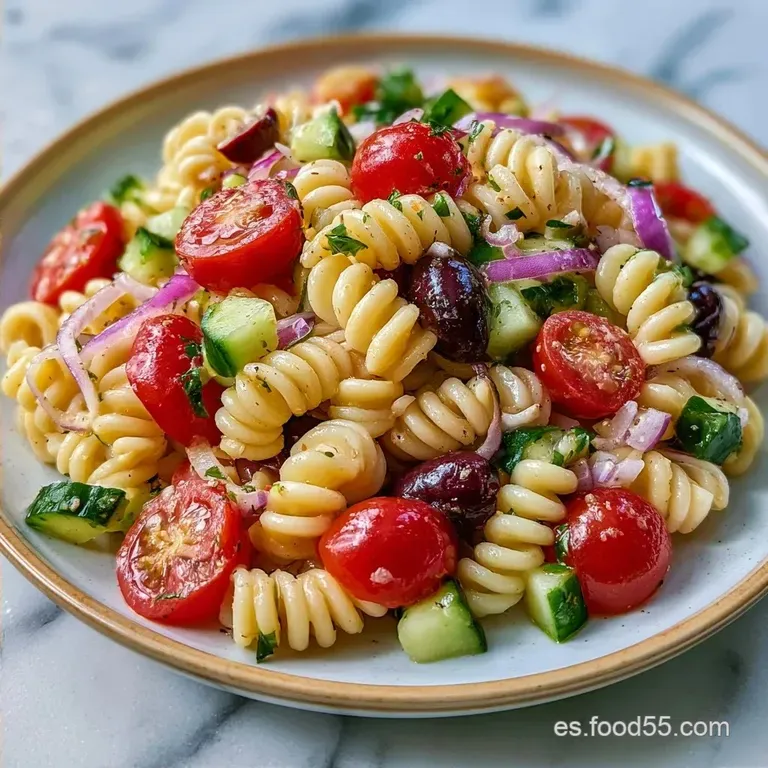 Pasta Corta Para Ensalada: Fresca y Mediterr&aacute;nea