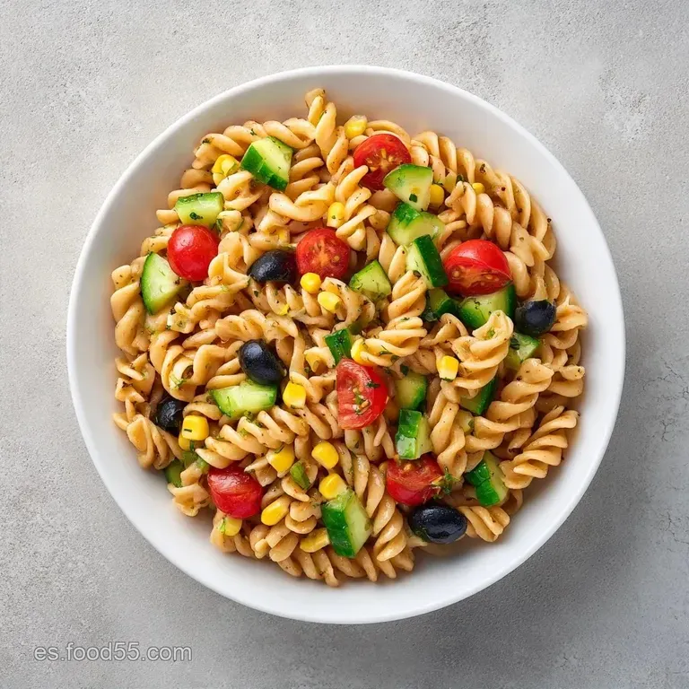 Receta Pasta Fr&iacute;a Cl&aacute;sica: Fresca y Saludable