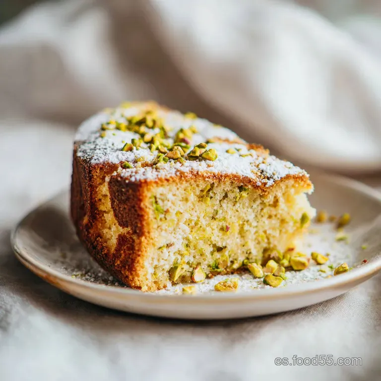 Pastel Caf&eacute; Pistacho: Bizcocho Gourmet y Aterciopelado