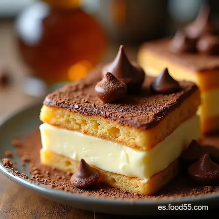 Pastel Helado De Galletas Mar&iacute;a Con Dulce De Leche Y Chocolate presentation