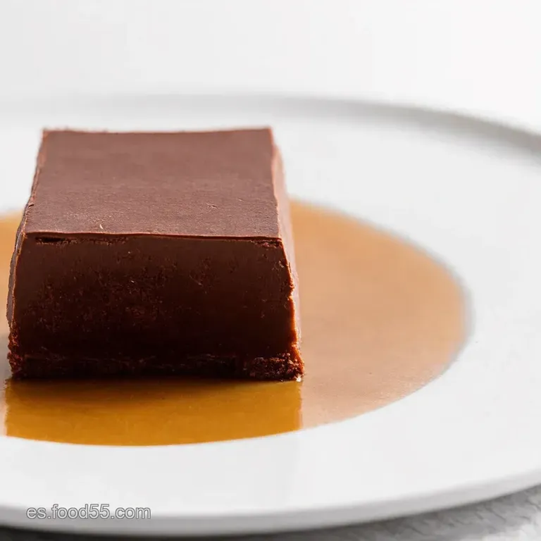 Pastel Imposible de Chocolate Caramelo Salado y Fudge