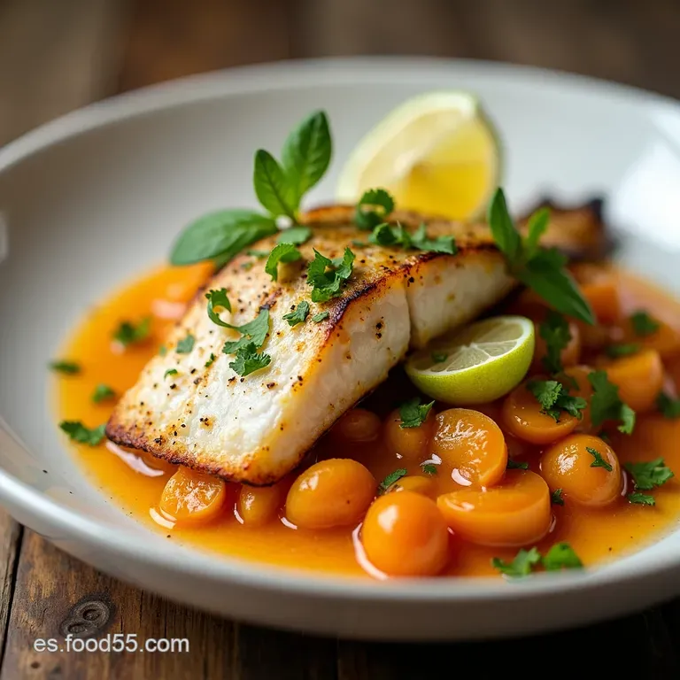 Pescado a la Plancha con Salsa Alegr&iacute;a del Sur