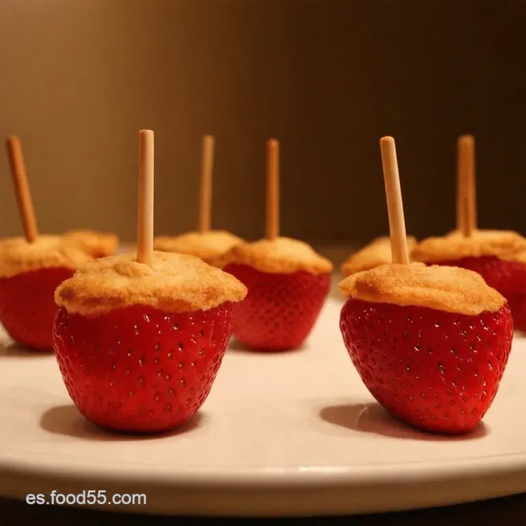 Pie Pops De Fresa Mini Delicias Crujientes presentation