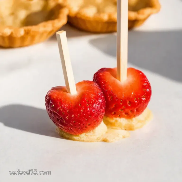 Pie Pops de Fresa Mini Delicias Crujientes
