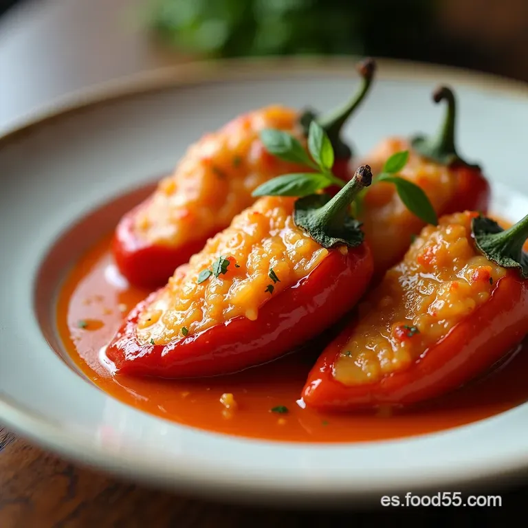 Pimientos del Piquillo Rellenos de Cremosa Brandada de Bacalao