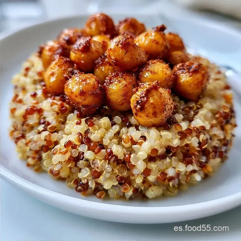 Plato &Uacute;nico Saludable de Quinoa y Garbanzos Crujientes
