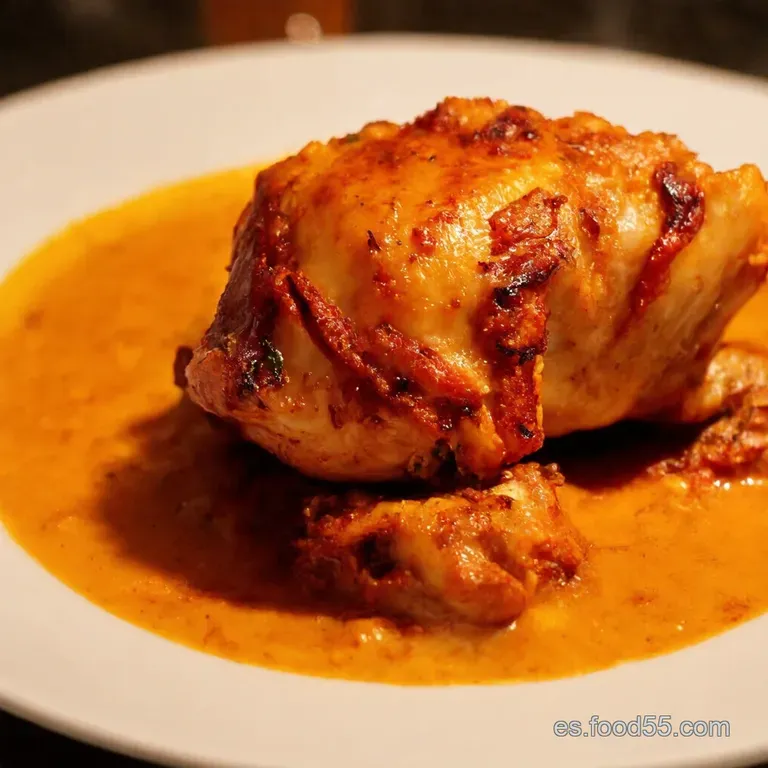 Pollo Asado a La Naranja Y Hierbas Provenzales presentation