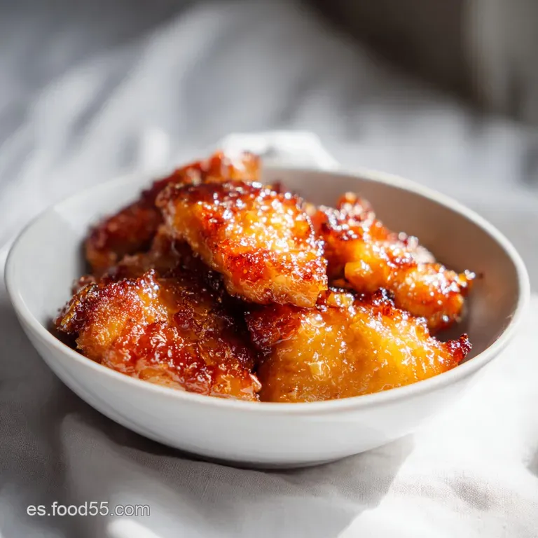 Pollo en Salsa Naranja: Muslos Jugosos y Glaseados