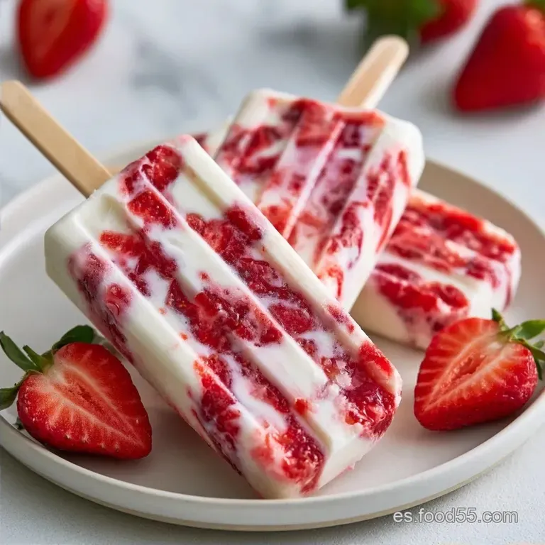 Polos Fresa Yogur con Yogur Griego