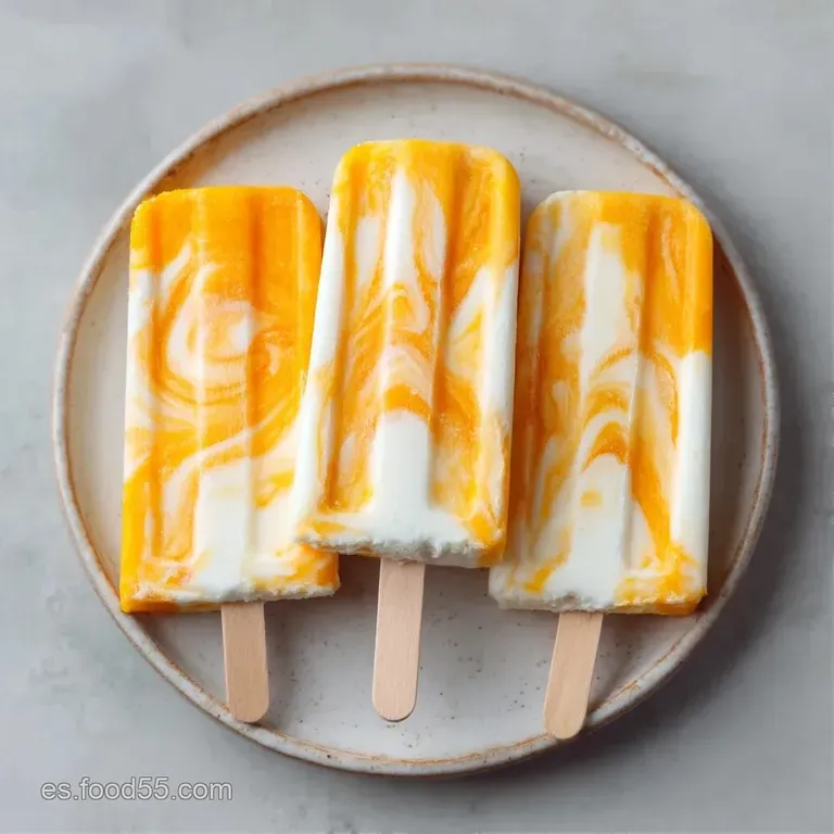 Polos amarillos vibrantes sobre madera r&uacute;stica, decorados con hojas de menta verde y peque&ntilde;os cubos de fruta fresca.