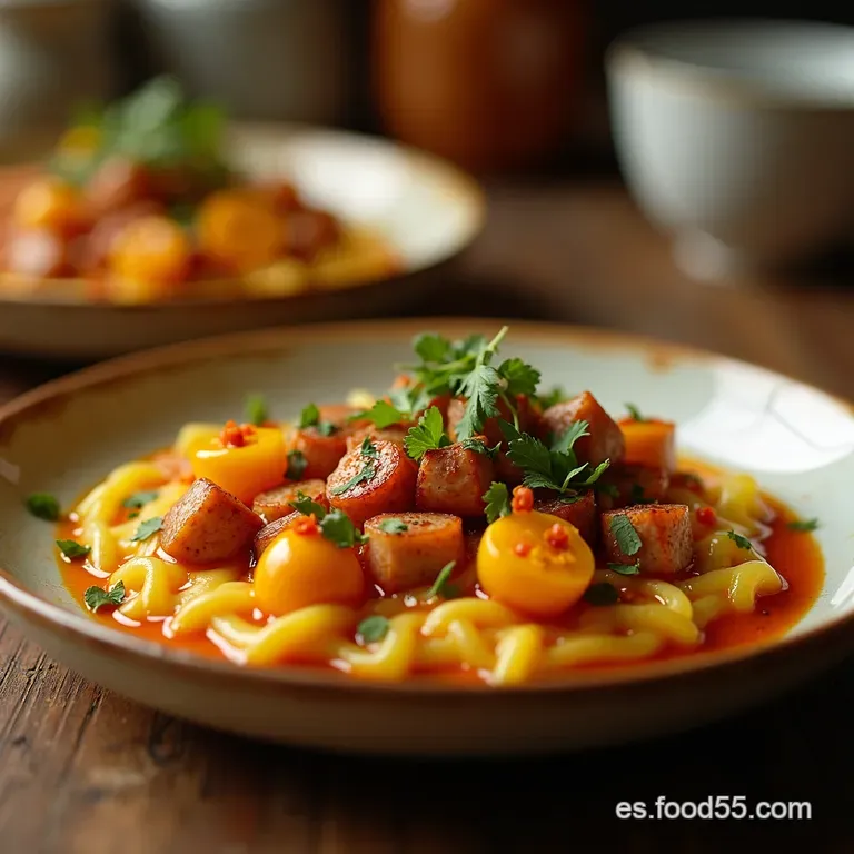 Porrusalda Cremosa Con Calabaza Y Puerros presentation