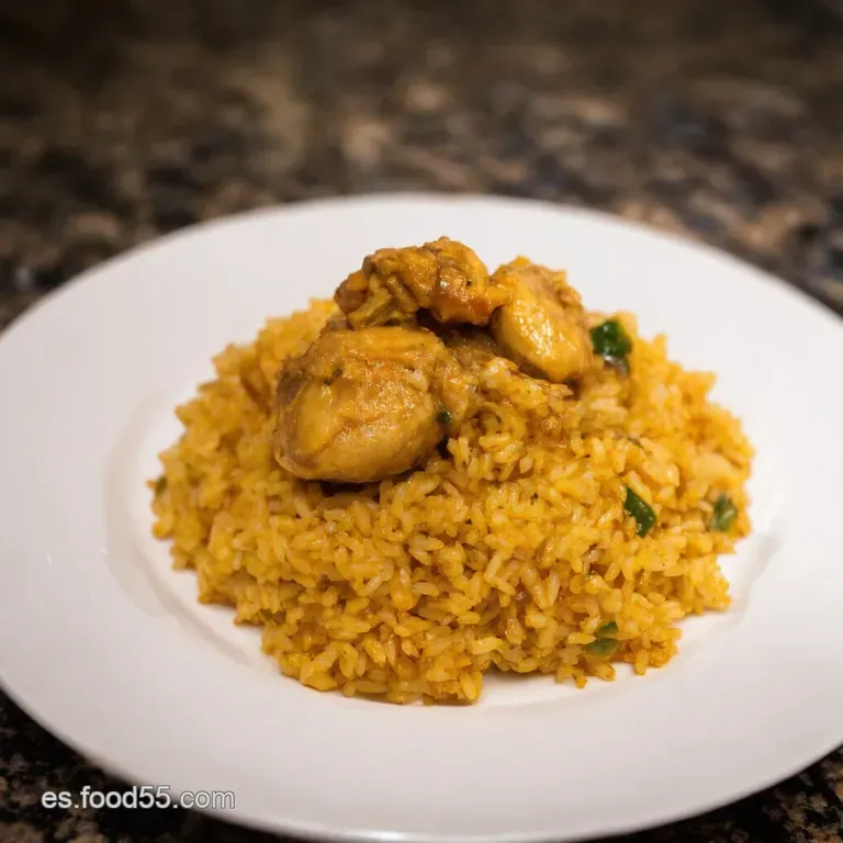 Potito De Arroz Con Pollo Y Verduras Casero presentation