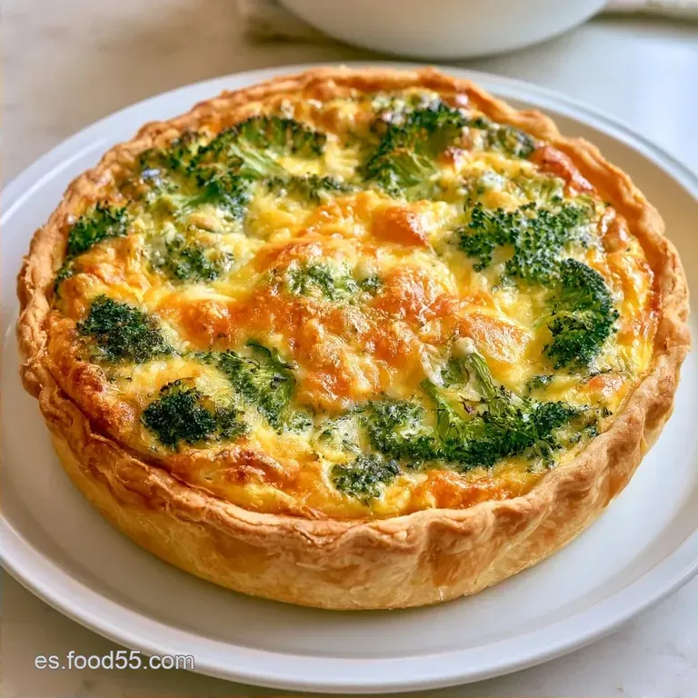 Quiche De Brócoli y Queso Cremosa