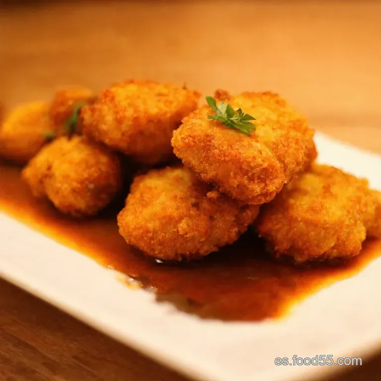 Ratones Estrellados Nuggets De Patata Rellenos presentation