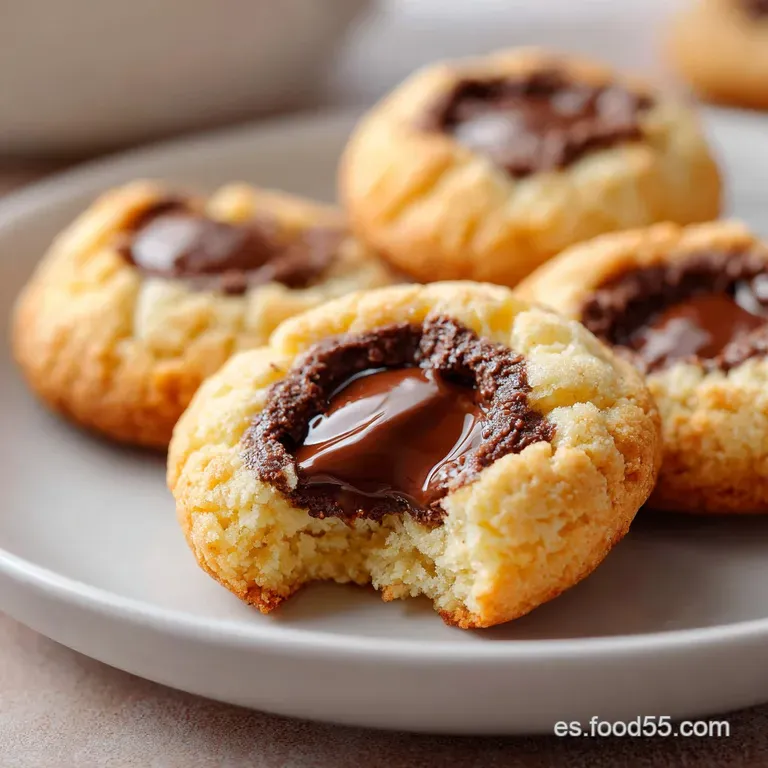 Galletas de chocolate dispuestas en un plato blanco, resaltando su brillo satinado y textura crujiente y uniforme.