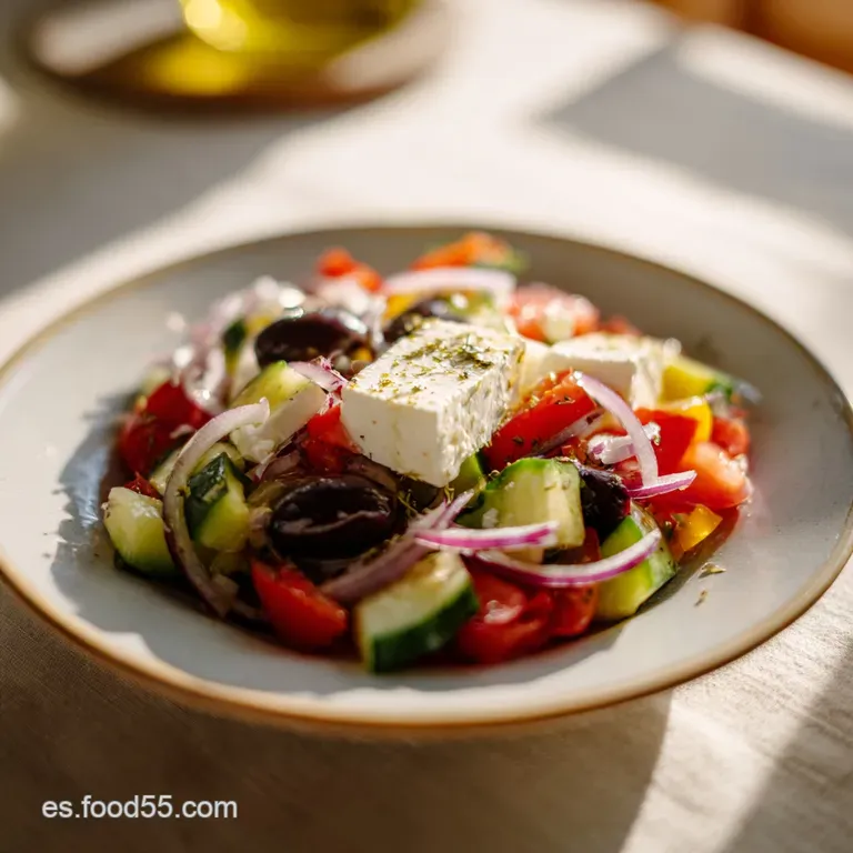 Ensalada Griega: Receta con Sabor Aut&eacute;ntico