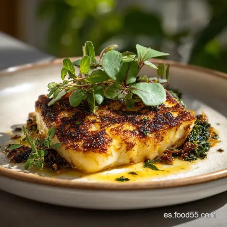 Rodaballo al Horno con Patatas Crujientes