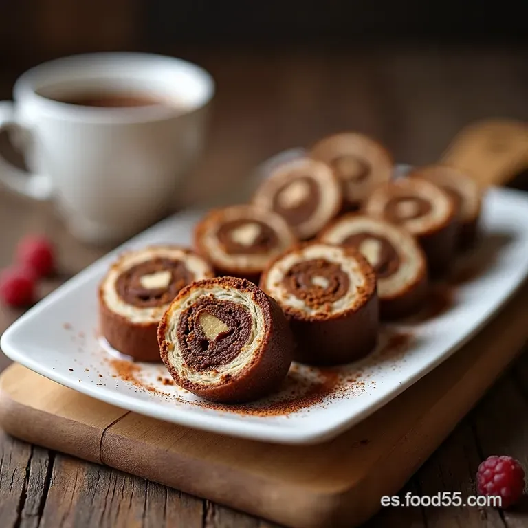 Rollitos de Chocolate y Espresso Un Bocado de Felicidad