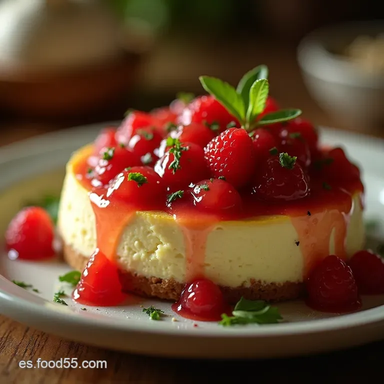 Salsa De Frutos Rojos Besos De Bosque El Contraste Perfecto Para Tu Cheesecake Cremoso presentation