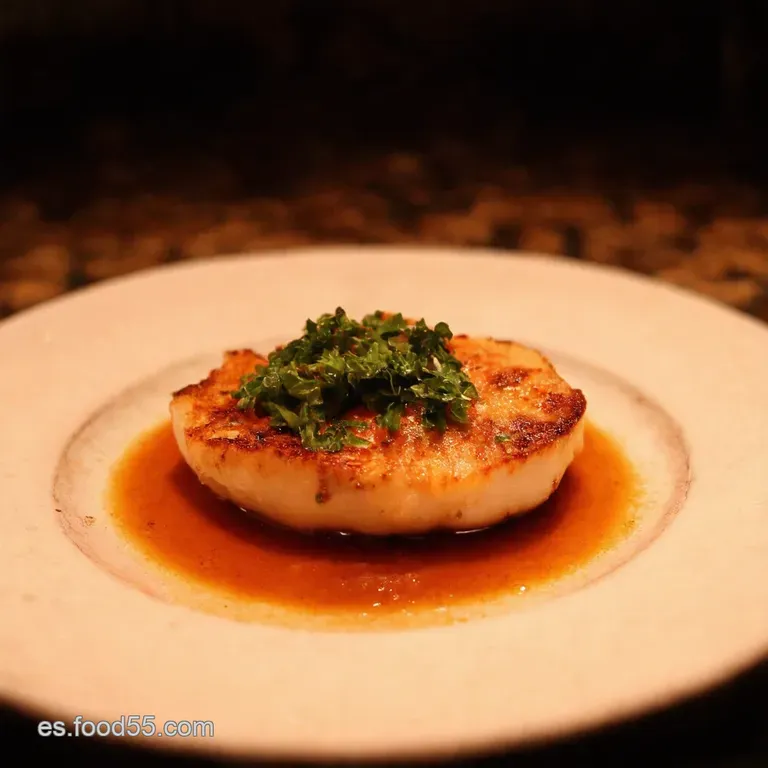 Sepia a La Plancha Con Ajo Y Perejil presentation