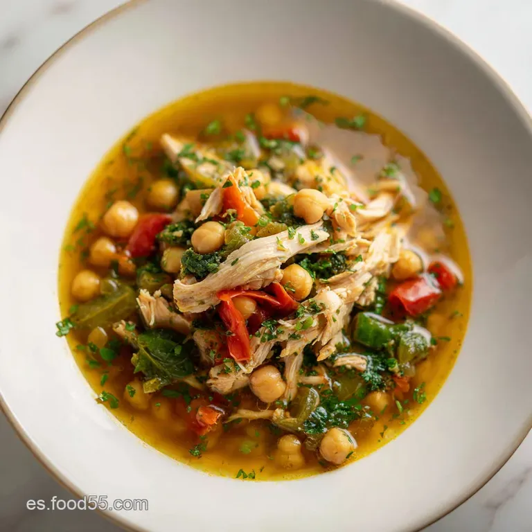 Sopa de Pollo con Garbanzos: Receta Tradicional