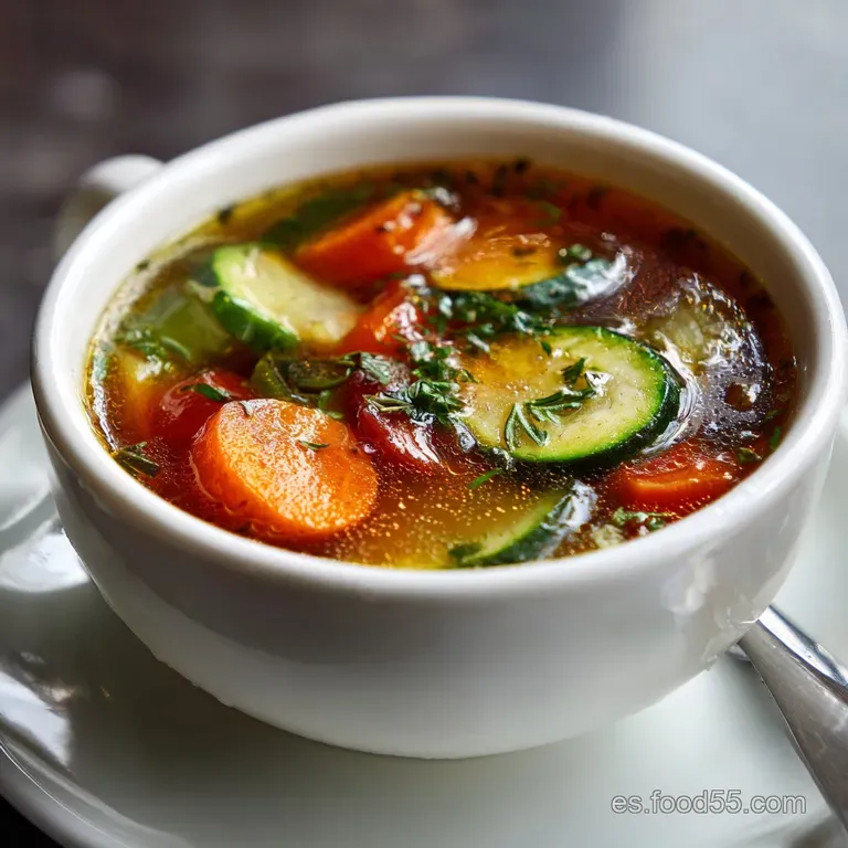 Sopa de Verduras Tradicional Casera