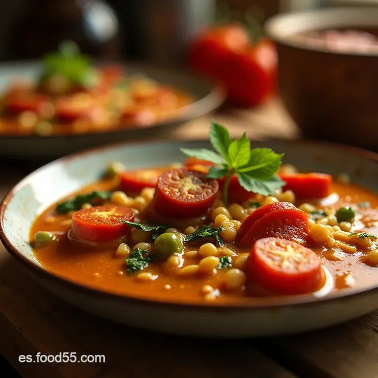 Lentejas De Pueblo Con Chorizo Y Verduras El Caldo Que Revive El Alma presentation