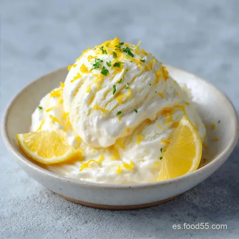 Sorbete Lim&oacute;n y Yogur: Cremoso y Refrescante
