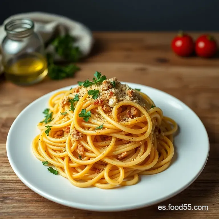 Tallarines Carbonara Aut&eacute;nticos presentation