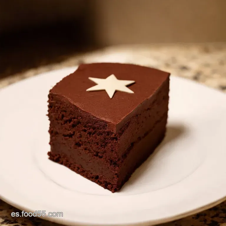 Tarta Chiffon De Mousse De Chocolate presentation