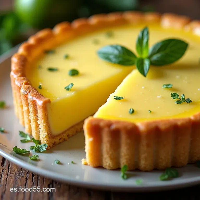 Tarta de Lim&oacute;n en Capas con Glaseado Cremoso de Queso