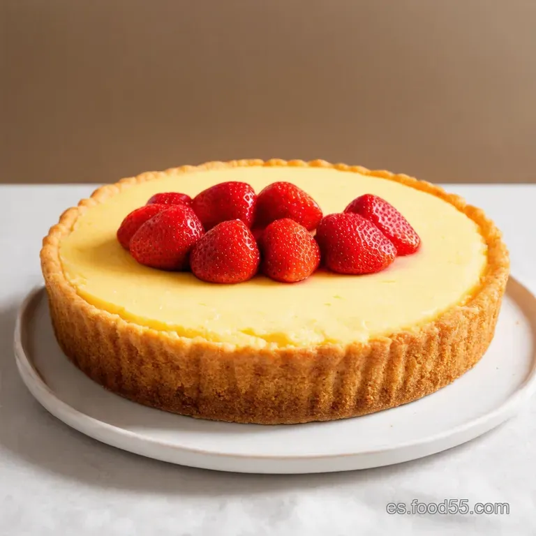 Tarta de Queso Cremosa con Fresas Fresquitas