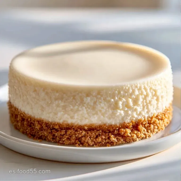 Porción triangular de tarta blanca y cremosa, coronada con frutos rojos brillantes y hojas de menta fresca.