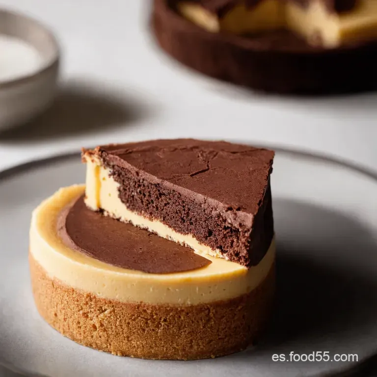 Tarta de Queso y Chocolate al Horno con un Toque M&aacute;gico de Zoha