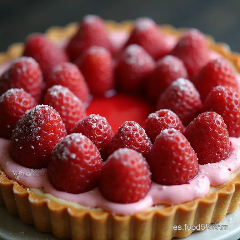 Tarta de San Valent&iacute;n Coraz&oacute;n de Vainilla y Fresas Brillantes