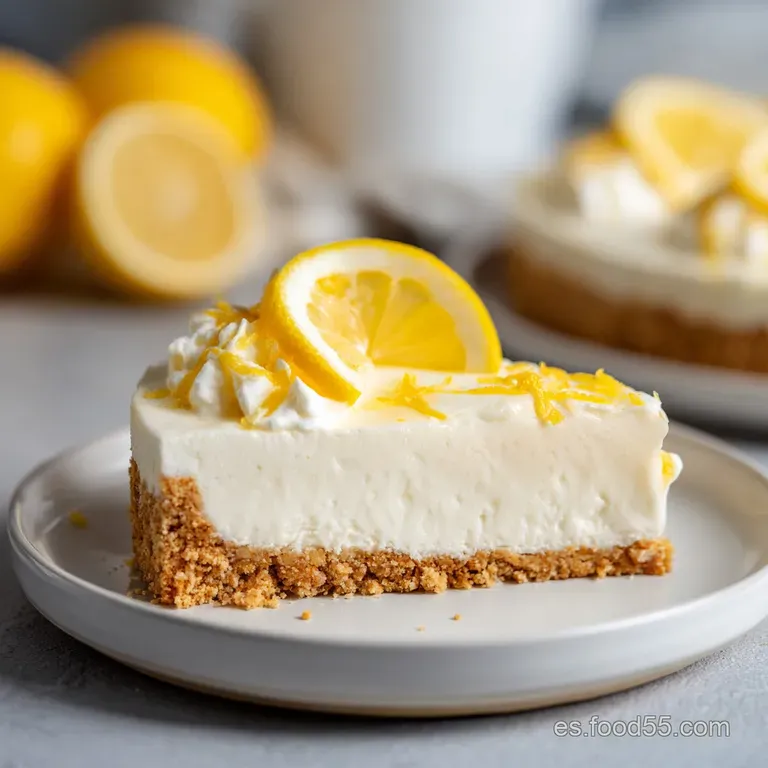 Tarta Fr&iacute;a de Lim&oacute;n y Yogur: Cremosa y Refrescante